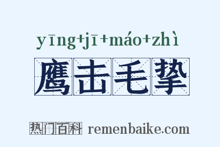 鹰击毛挚是什么意思的图片